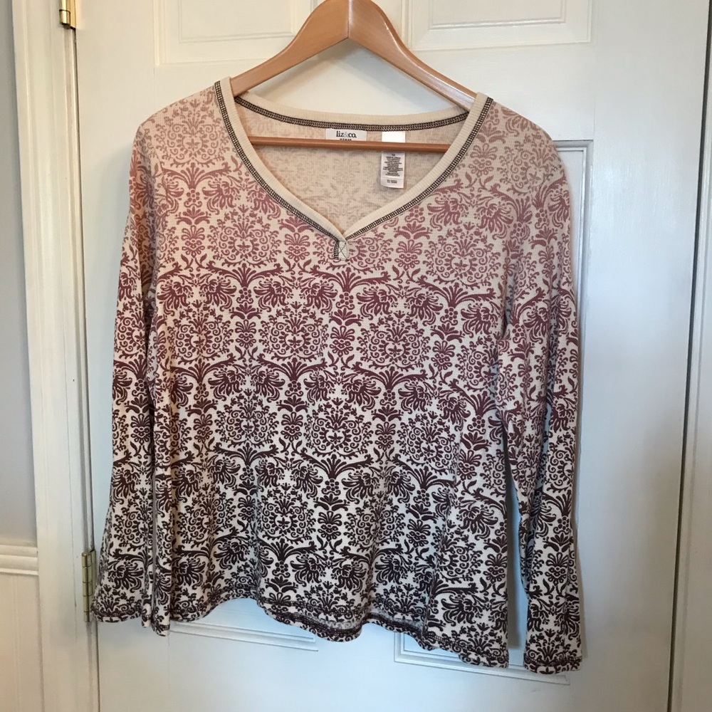 Liz & Co plus long sleeve 100% cotton 1x